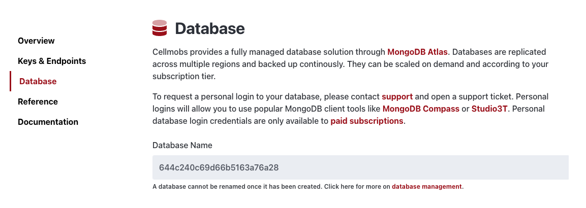 App Database